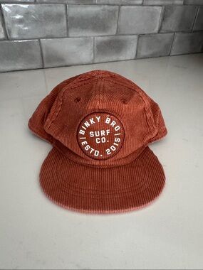 Binky Bro Surf Co. Corduroy Cap in Rust